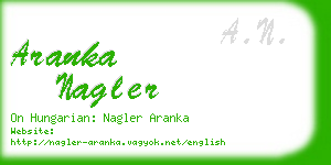 aranka nagler business card